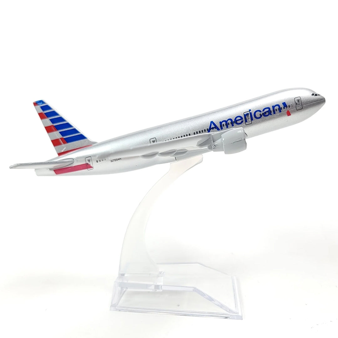 Breatoi 1:400 Die-Cast Aircraft Model Collection (16 cm) with Display Stand – International Airline Jet Showpieces