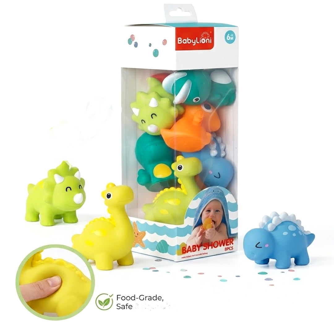 Baby Shower Bath Toy Set – 8PCS Floating Water Toys for Babies (6M+)