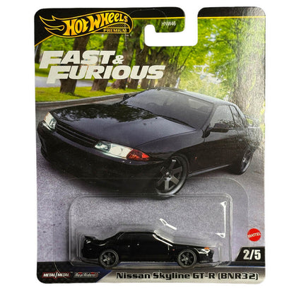 Hot Wheels Premium Fast & Furious Nissan Skyline GT-R (BNR32) – Real Riders Metal Die-Cast Collectible
