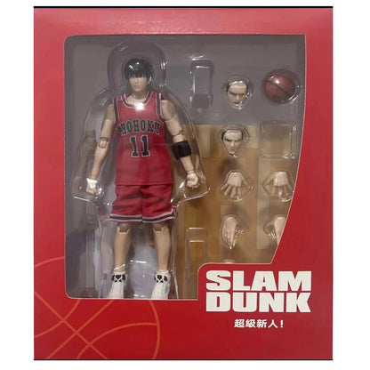 Slam Dunk Kaede Rukawa Shohoku No.11 Basketball Action Figure 6.5 Inch – Anime Collectible Figure with Accessories | Slam Dunk Series
