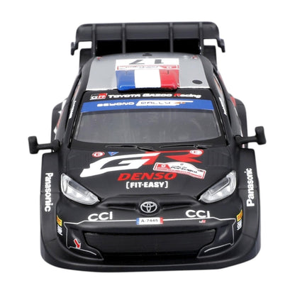 Bburago 1:43 Toyota GR Yaris Rally1 Hybrid No.17 Diecast Model – WRC Rally Racing Car with Display Case