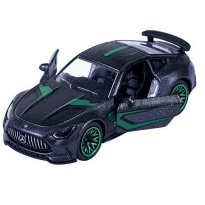 Majorette Mercedes-AMG GT 63 Die-Cast Car – Metal Sports Coupe with Moving Parts & Neon Wheels
