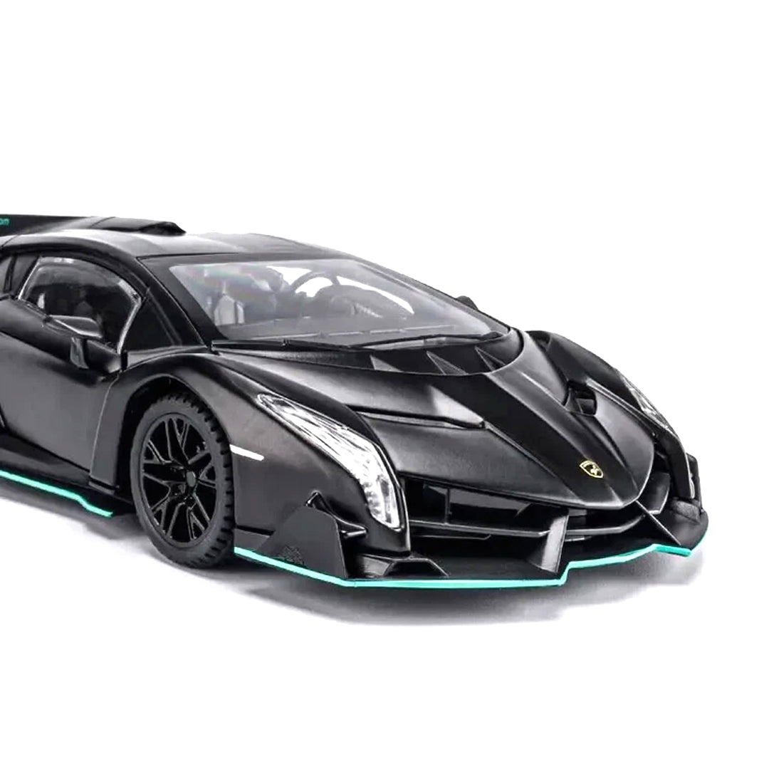 HQT 1:22 Scale Die-Cast Lamborghini Venom Model – Premium Collectible Edition (Light & Sound | Pull Back Action)