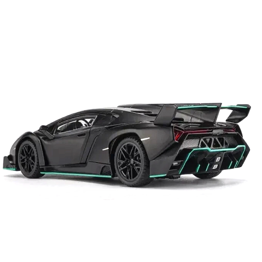 HQT 1:22 Scale Die-Cast Lamborghini Venom Model – Premium Collectible Edition (Light & Sound | Pull Back Action)