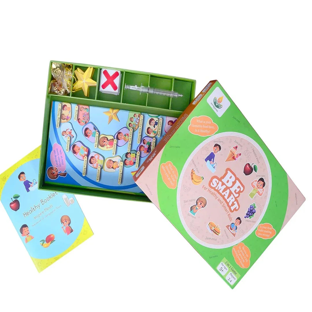 Be Smart – Healthy and Smart Kids | Educational Board Game (2 in 1 Game)