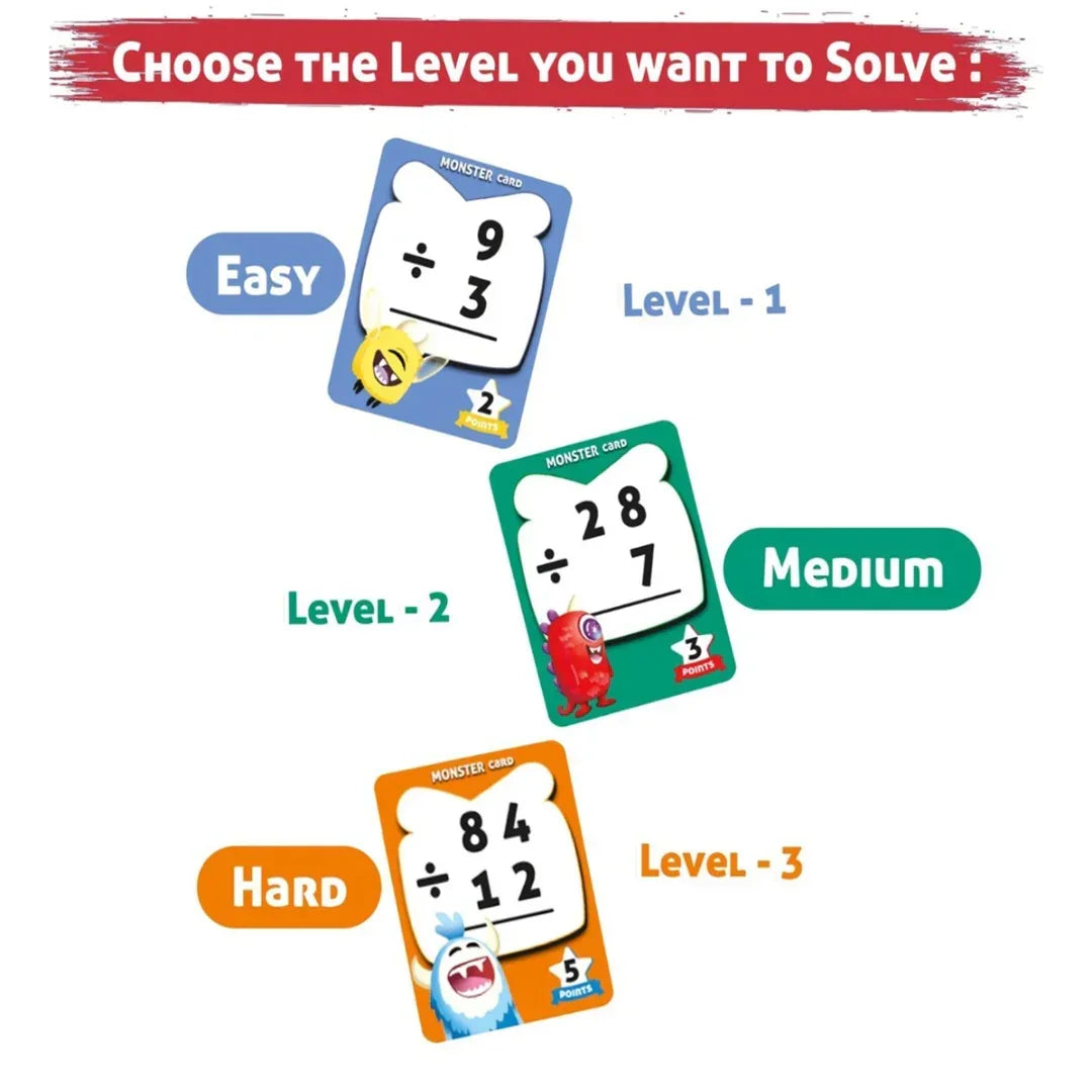 UP Math Educational Card Game Series – Subtraction | Division | Multiplication| Addition (Ages 6+/7+)