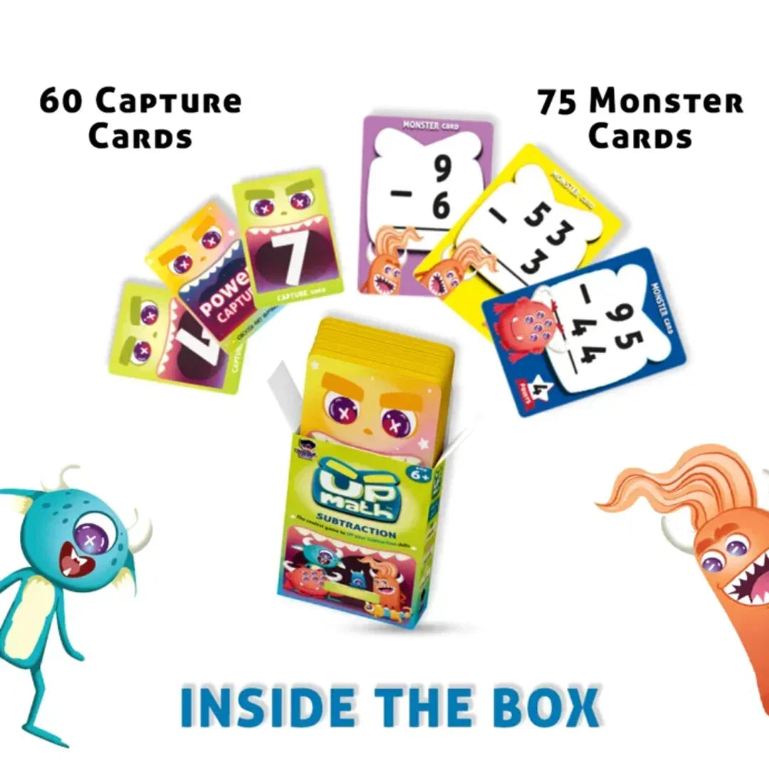 UP Math Educational Card Game Series – Subtraction | Division | Multiplication| Addition (Ages 6+/7+)