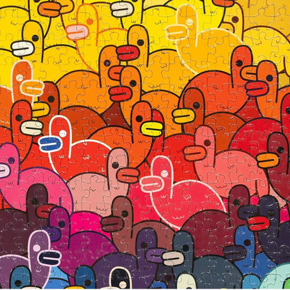 Jigsaw Nation 500 Piece Rectangle Puzzle – All of the Quacks by Murtaza M. Bookwala
