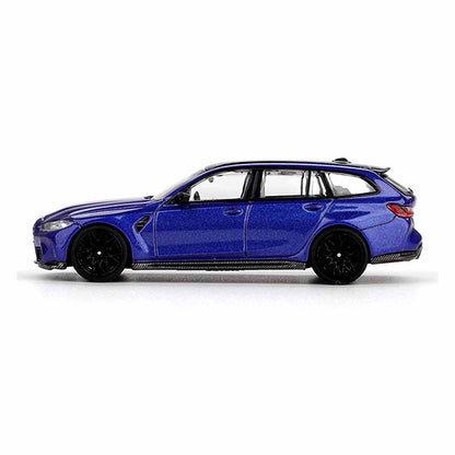 MINI GT 1:64 BMW M3 Competition Touring Portimao Blue Metallic Die-Cast Model Car