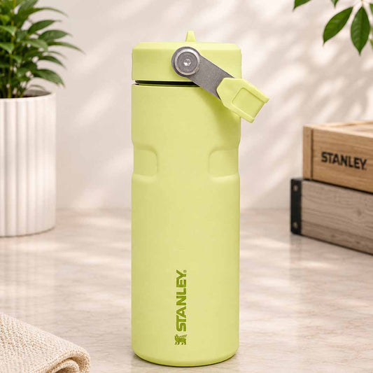 Stanley IceFlow Flip Straw Water Bottle 16oz (473ml) Vacuum Insulated Stainless Steel Water Bottle – Citron