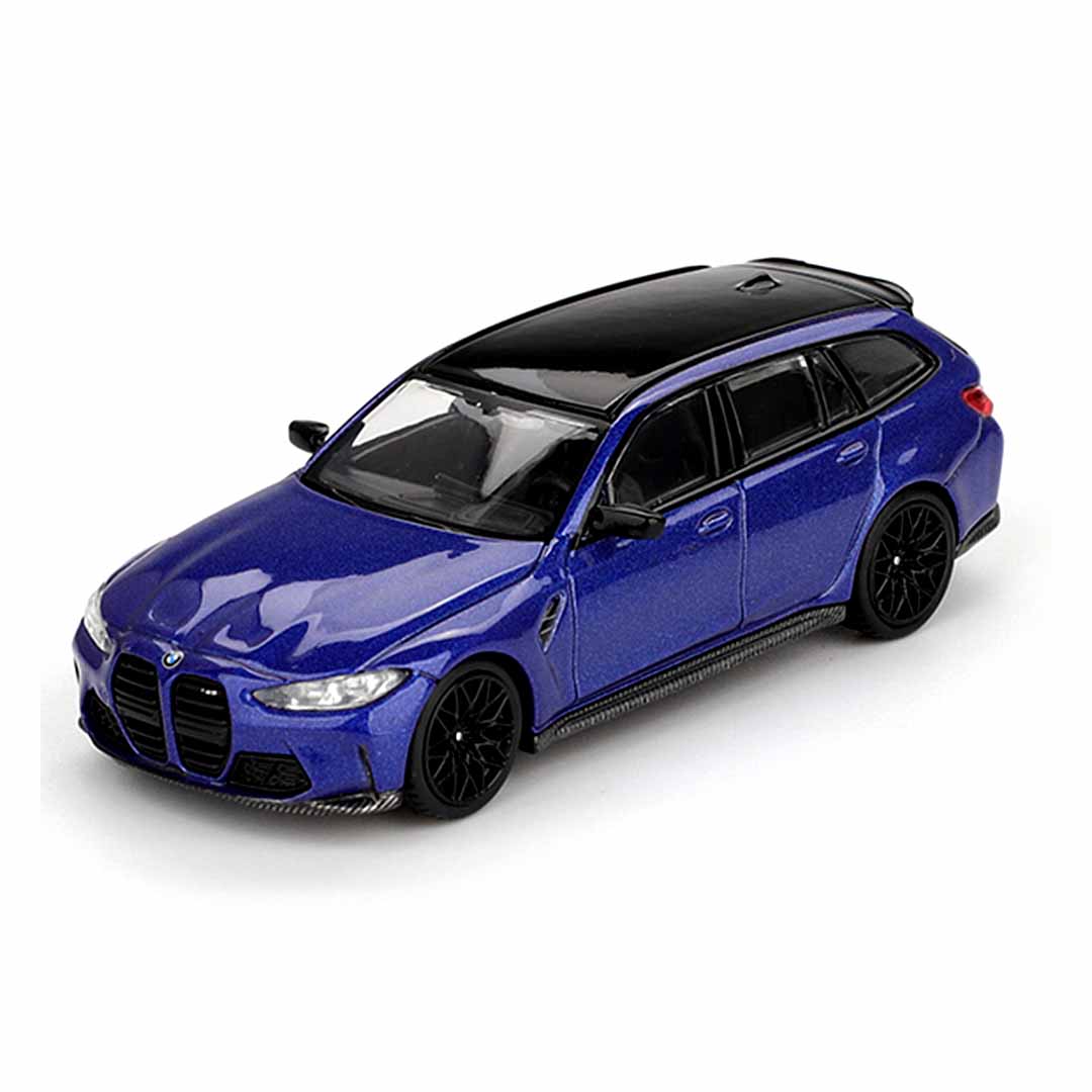 MINI GT 1:64 BMW M3 Competition Touring Portimao Blue Metallic Die-Cast Model Car