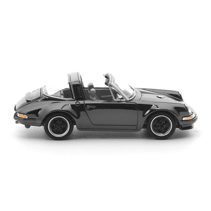 POP RACE 1:64 Singer Targa The Dark Chrome Series 001 Diecast Model Car | Premium Collectible Scale Model | BGX