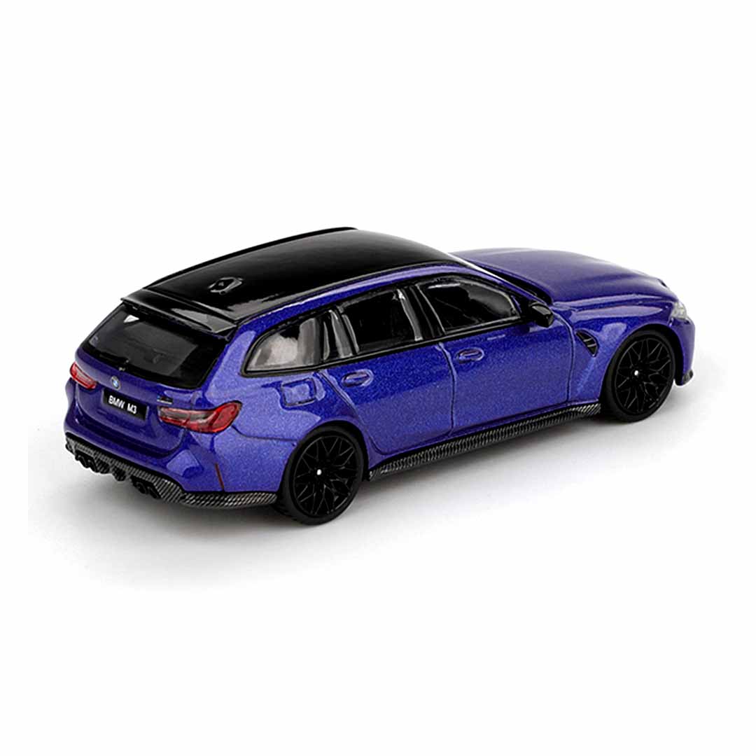 MINI GT 1:64 BMW M3 Competition Touring Portimao Blue Metallic Die-Cast Model Car
