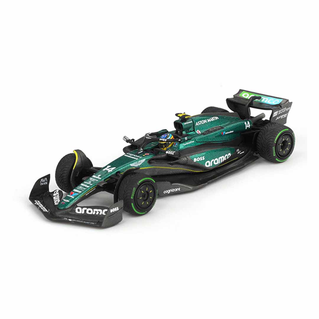 MINI GT 1:64 Aston Martin AMR24 #14 Fernando Alonso 2024 Canadian GP Formula One Die-Cast Model Car
