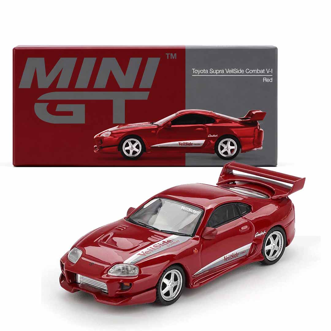MINI GT 1:64 Toyota Supra VeilSide Combat V-I Red Die-Cast Model Car