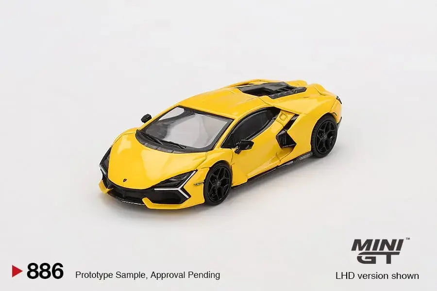Mini GT 1:64 Blister Lamborghini Revuelto Giallo | Official Diecast Supercar Model