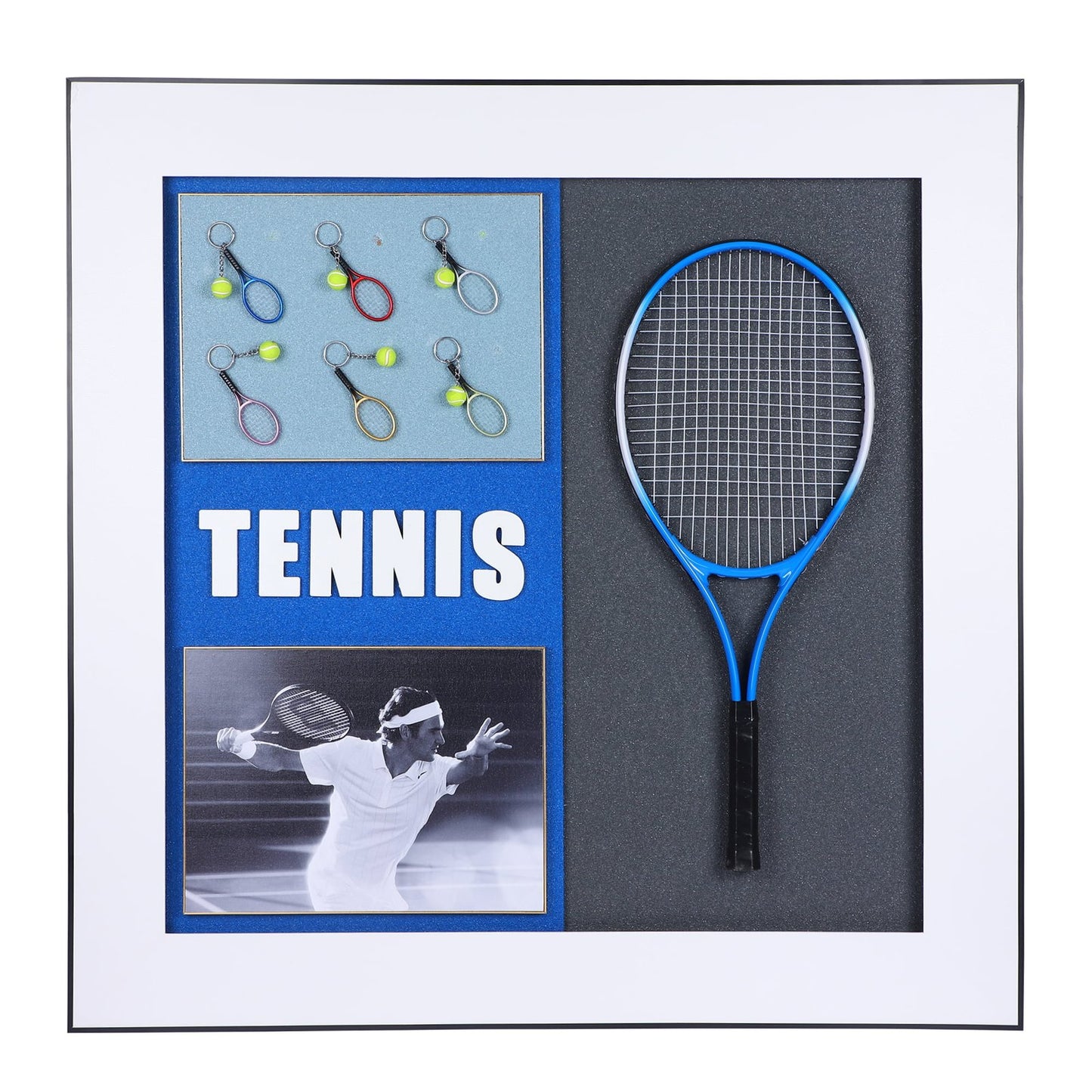 Serve Style: Tennis Racket Decorative Wall Frame - Ace Your Decor Game