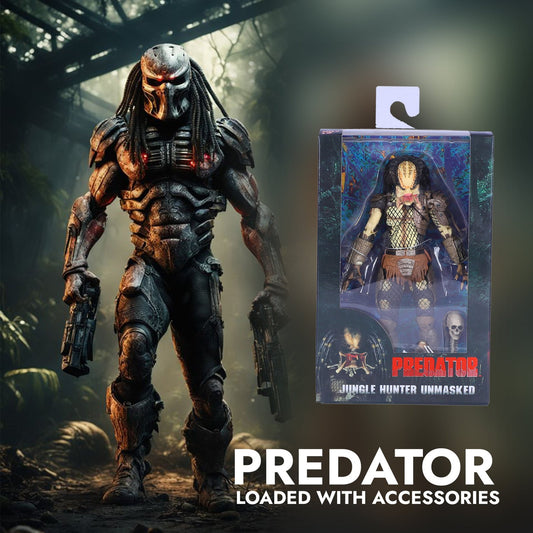 NECA Predator Scale Ultimate Jungle Hunter Unmasked  Action Figure