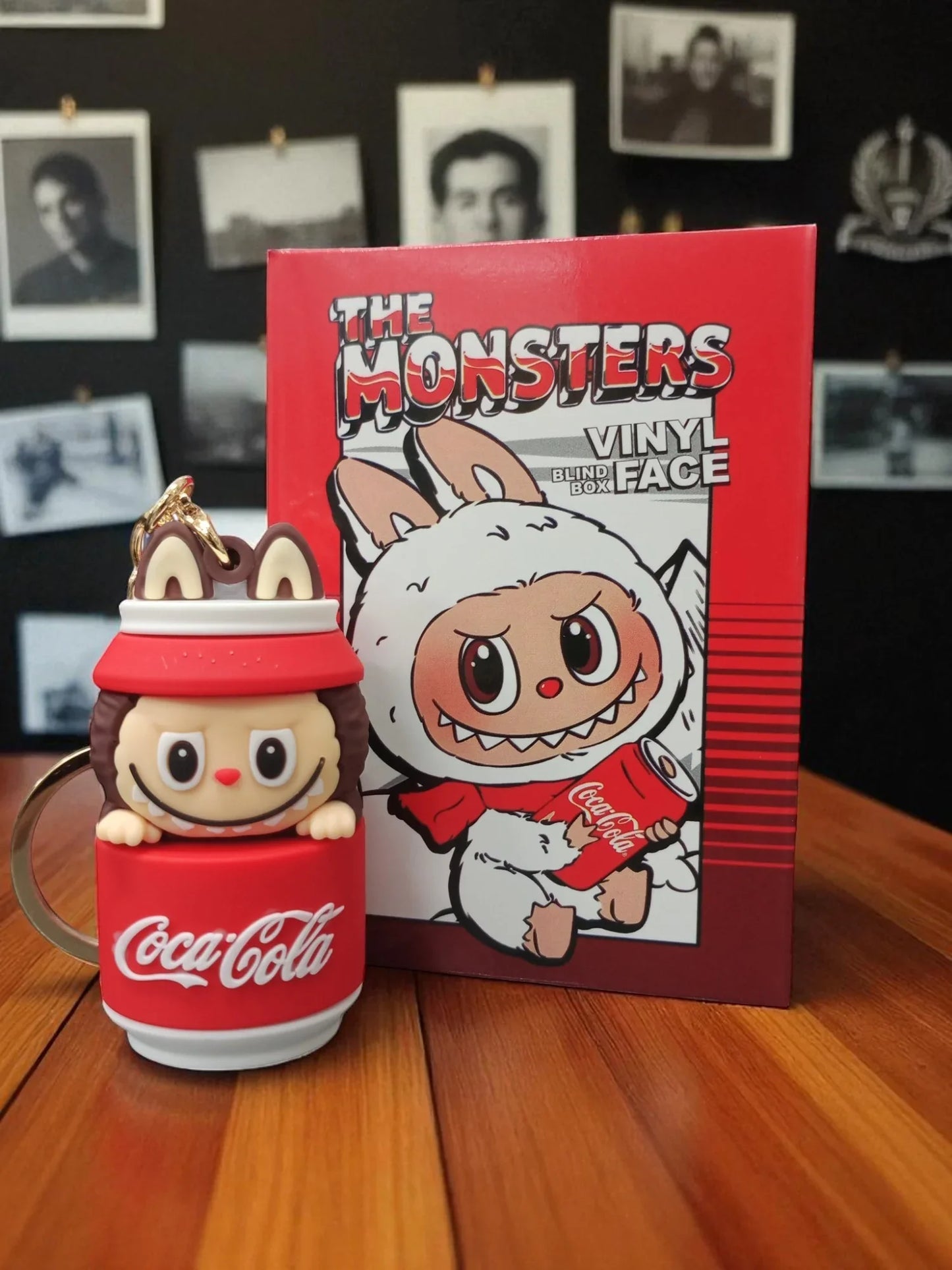 Labubu x Coca-Cola "The Monsters" Surprise Blind Box Keychain – Vinyl Face Mini Anime Figure 1 Random Piece) - Jaiman Toys