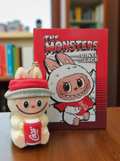 Labubu x Coca-Cola "The Monsters" Surprise Blind Box Keychain – Vinyl Face Mini Anime Figure 1 Random Piece) - Jaiman Toys