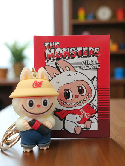 Labubu x Coca-Cola "The Monsters" Surprise Blind Box Keychain – Vinyl Face Mini Anime Figure 1 Random Piece) - Jaiman Toys