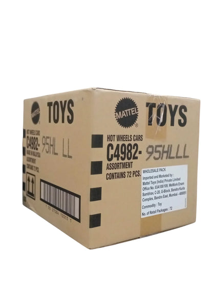 Hot Wheels 2025 Factory-Sealed Case L (95HL LM) – 72 Die-Cast Cars by Mattel (Brand New Box) - Jaiman Toys