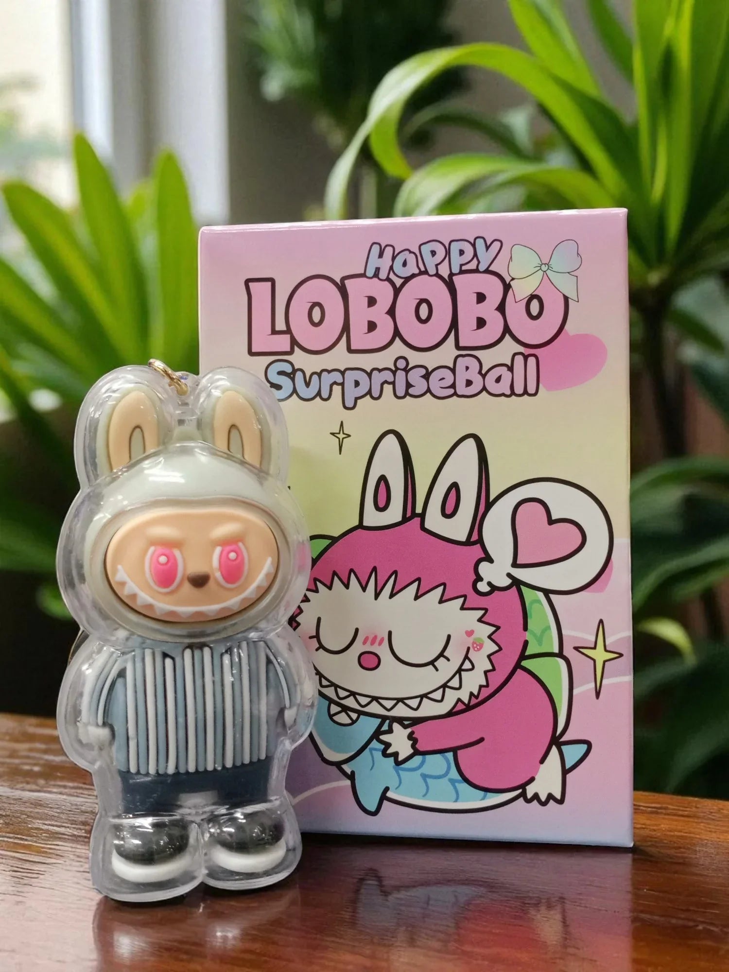 Labubu Surprise Ball Gift Blind Box – Cute Mini Anime PVC Keychain Figure (1 Random Piece) - Jaiman Toys