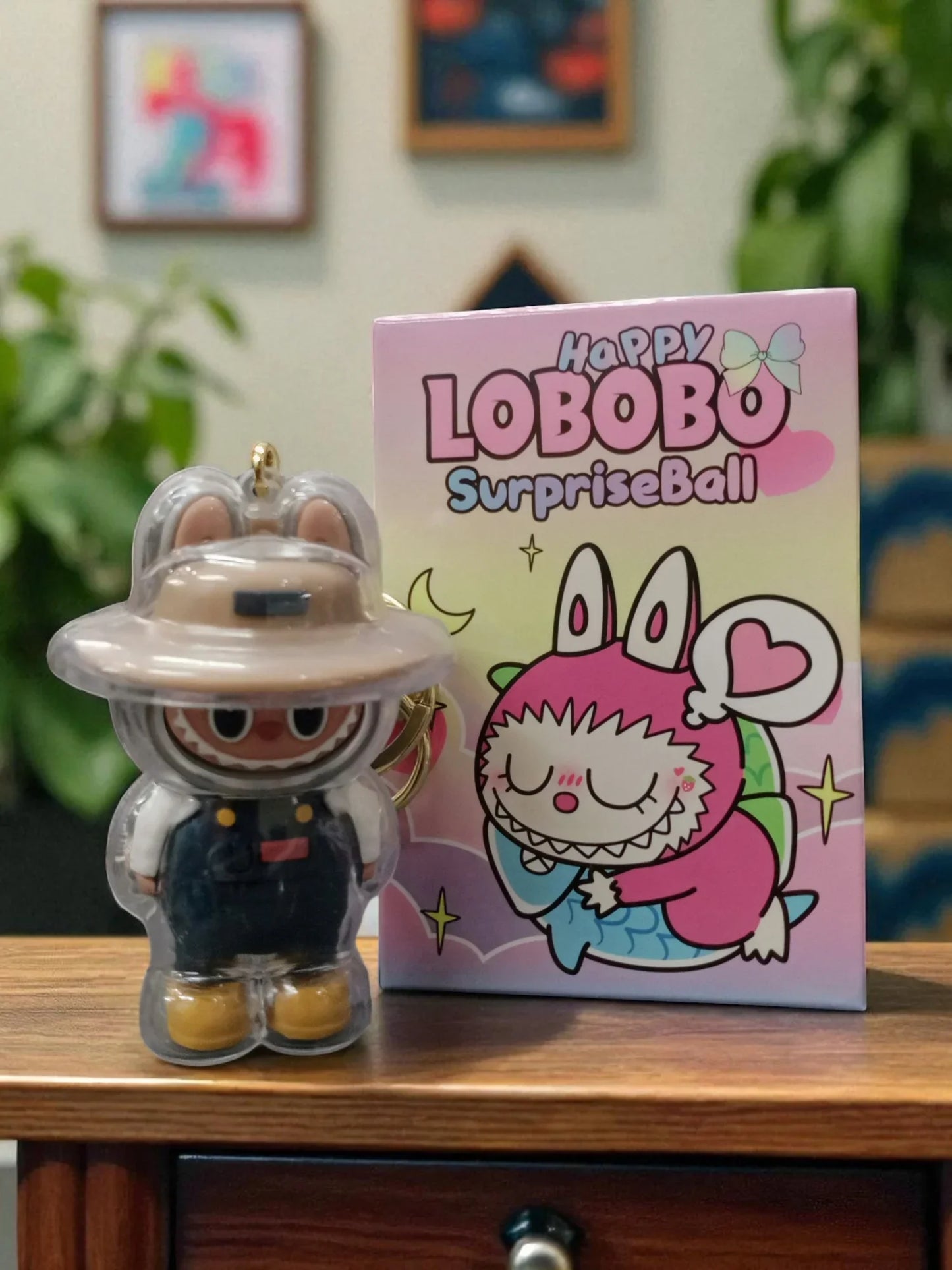Labubu Surprise Ball Gift Blind Box – Cute Mini Anime PVC Keychain Figure (1 Random Piece) - Jaiman Toys