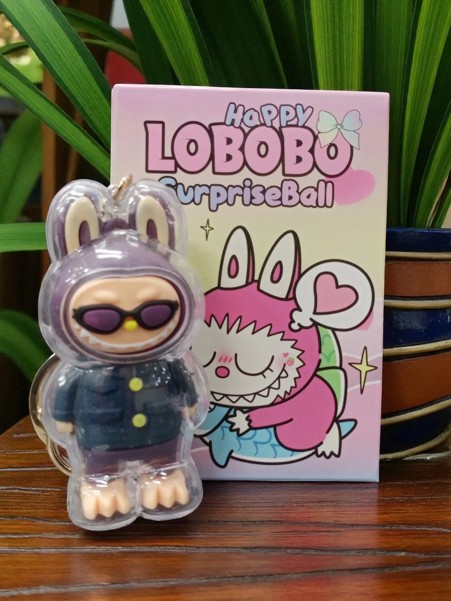 Labubu Surprise Ball Gift Blind Box – Cute Mini Anime PVC Keychain Figure (1 Random Piece) - Jaiman Toys