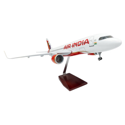 Air India A320 Red 1:180 Scale Diecast Aeroplane Display Model with LED Light | Premium Aircraft Replica with Display Stand