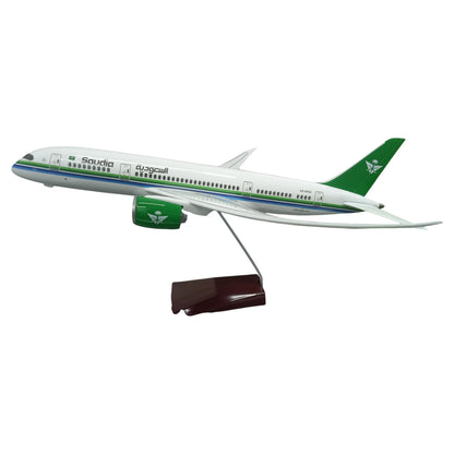 Saudi Arabia 787 1:130 Scale Diecast Aeroplane Display Model with LED Light | Premium Aircraft Replica with Display Stand