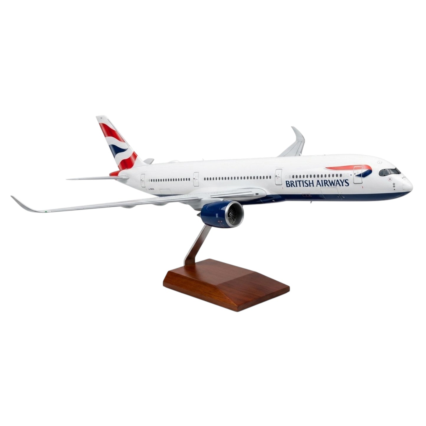 British Airways A350 1:142 Scale Diecast Aeroplane Display Model with LED Light | Premium Aircraft Replica with Display Stand