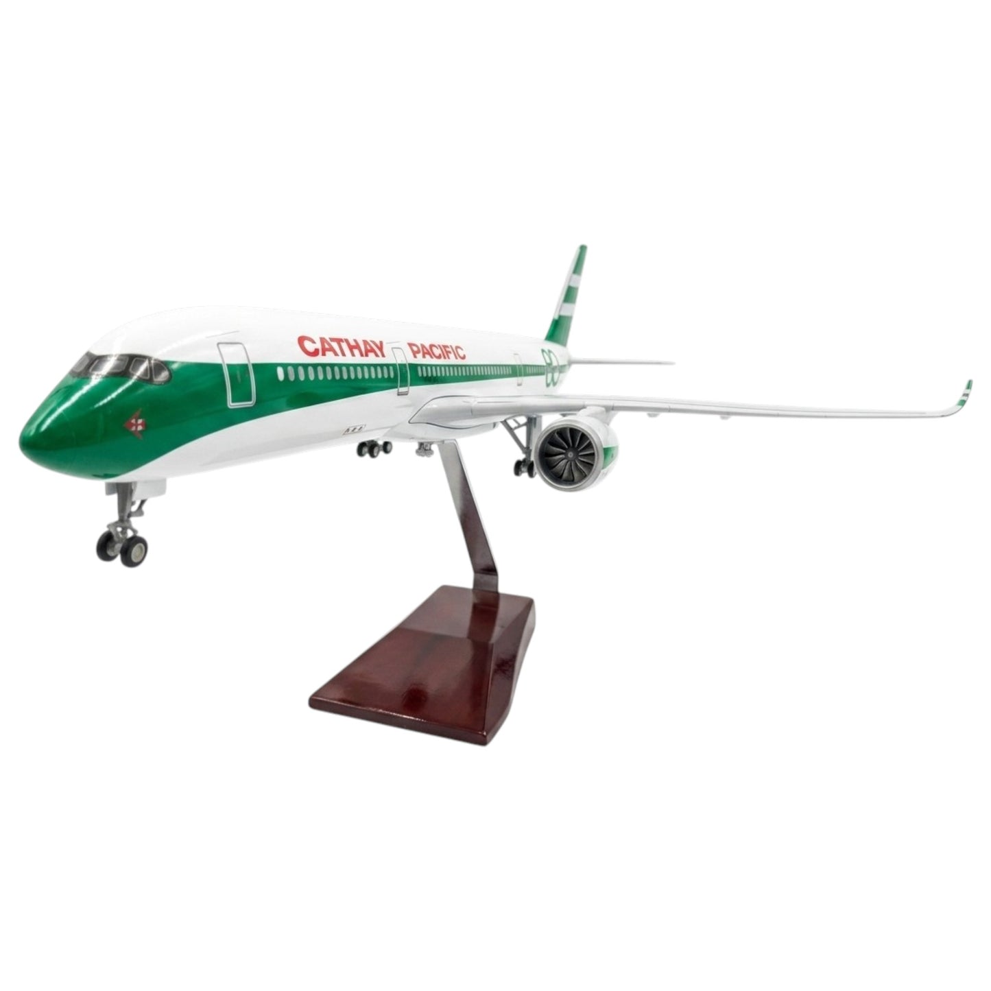 A350 Cathay Pacific 100th Airways 1:142 Scale Diecast Aeroplane Display Model with LED Light | Premium Aircraft Replica with Display Stand