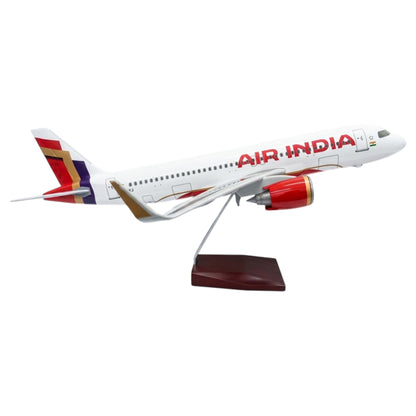 Air India A320 Red 1:180 Scale Diecast Aeroplane Display Model with LED Light | Premium Aircraft Replica with Display Stand