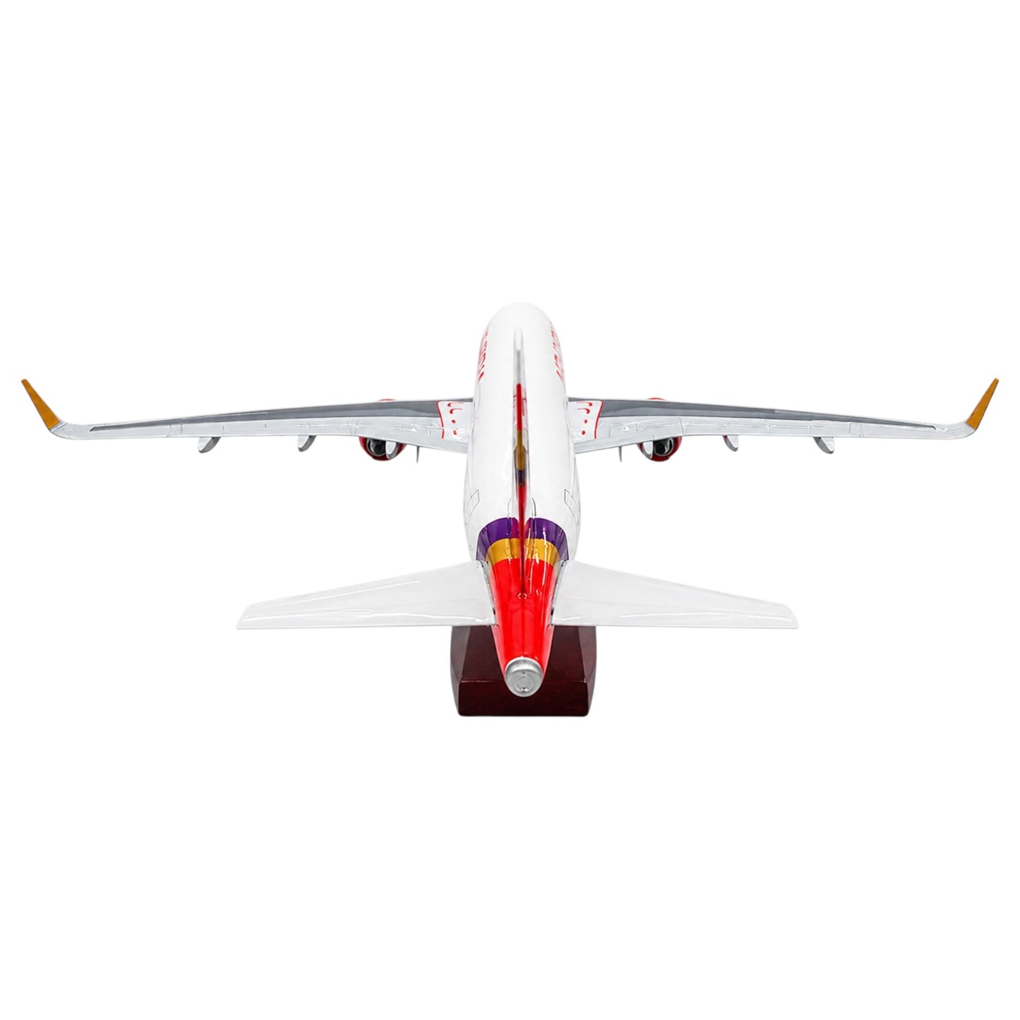 Air India A320 Red 1:180 Scale Diecast Aeroplane Display Model with LED Light | Premium Aircraft Replica with Display Stand