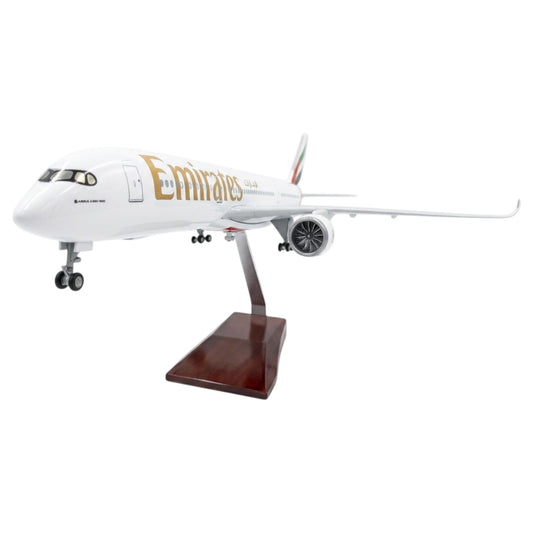 A350 UAE Emirates New 1:142 Scale Diecast Aeroplane Display Model with LED Light | Premium Aircraft Replica with Display Stand