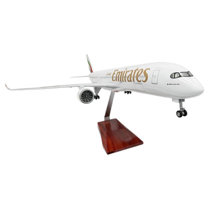A350 UAE Emirates New 1:142 Scale Diecast Aeroplane Display Model with LED Light | Premium Aircraft Replica with Display Stand