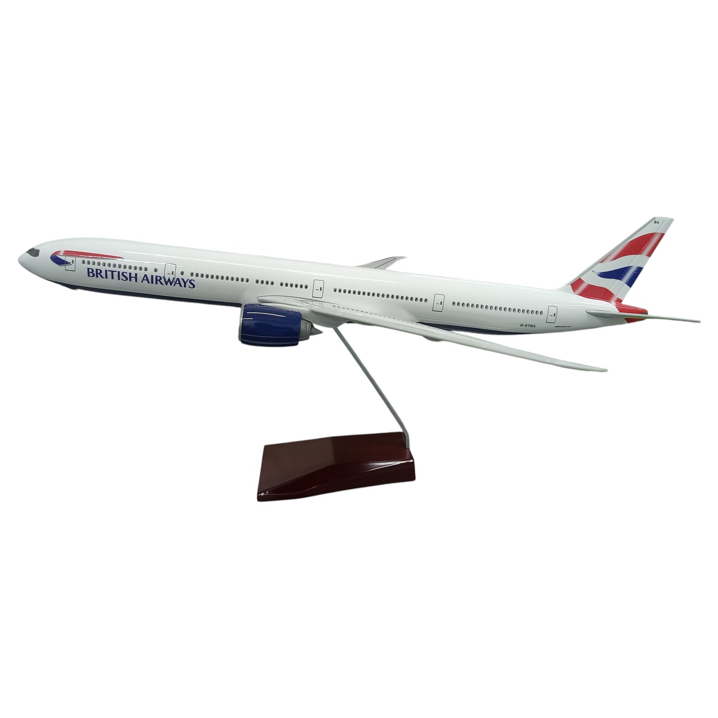 British Airways 777 1:157 Scale Diecast Aeroplane Display Model with LED Light | Premium Aircraft Replica with Display Stand