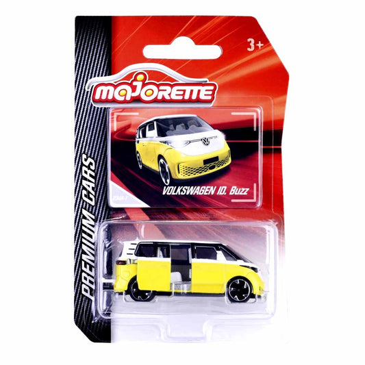 Majorette 1:64 Scale Volkswagen ID. Buzz Die-Cast Car Blister Pack – Premium Cars Series Collectible Model with Opening Doors