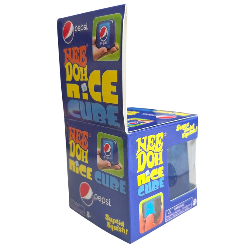 Pepsi Nee Doh Nice Cube | Super Solid Squish Sensory Stress Relief Toy | Premium Gel Squishy Cube