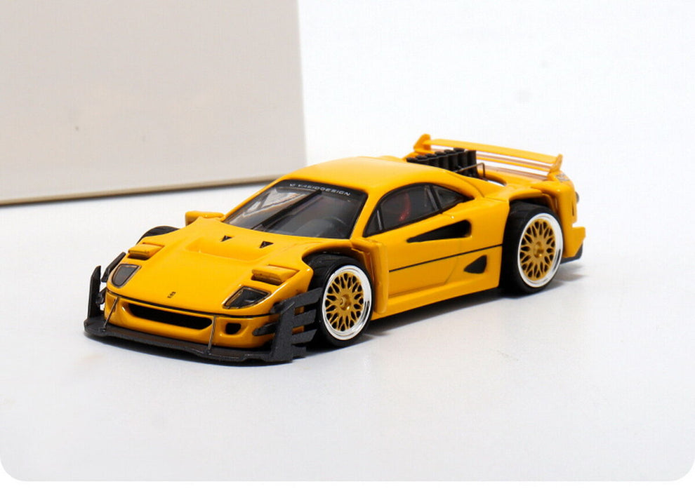 Autobots Models Ferrari F40 Yellow – 1:64 Scale Diecast Model Car