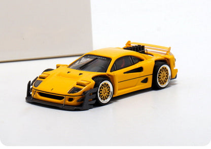 Autobots Models Ferrari F40 Yellow – 1:64 Scale Diecast Model Car