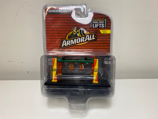 Greenlight Collectibles Armor All Four-Post Lift – Series 4 | 1:64 Scale Die-Cast Accessory - Jaiman Toys