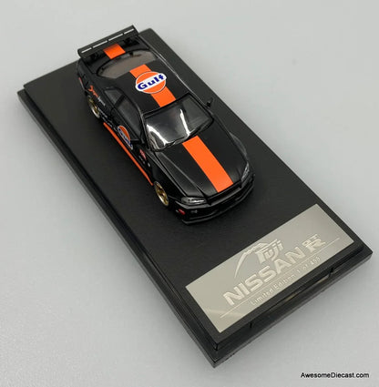 NISSAN SKYLINE GT-R BLACK GULF DIECAST CAR BY FUJI MODEL - Jaiman Toys