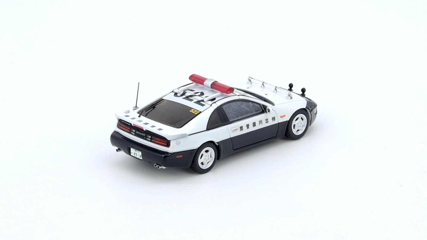 INNO64 1:64 Nissan Fairlady Z Z32 Kanagawa-Kenkei Japanese Police Die-Cast Model Car with Display Case