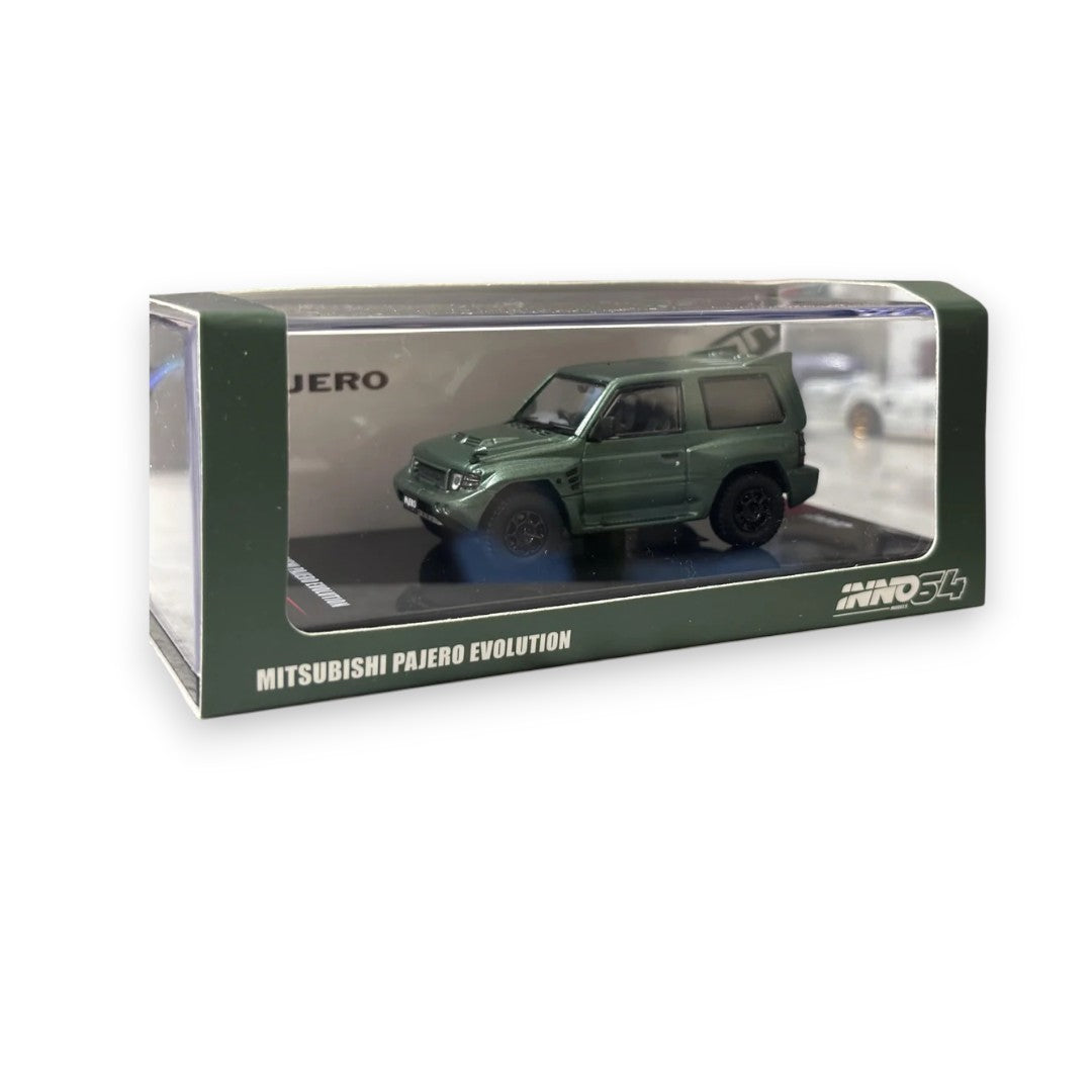 INNO64 Mitsubishi Pajero Evolution – Green | 1:64 Diecast SUV