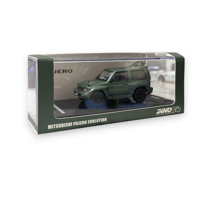INNO64 Mitsubishi Pajero Evolution – Green | 1:64 Diecast SUV