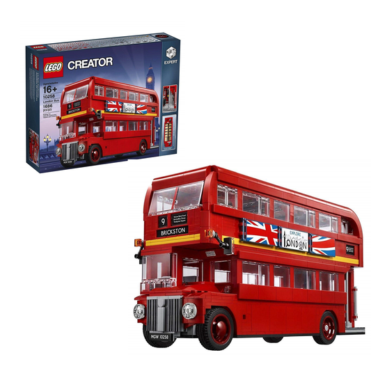 LEGO 10258 - London’s Iconic Double-Decker Adventure BUS : Build &amp; Display! Age 16+