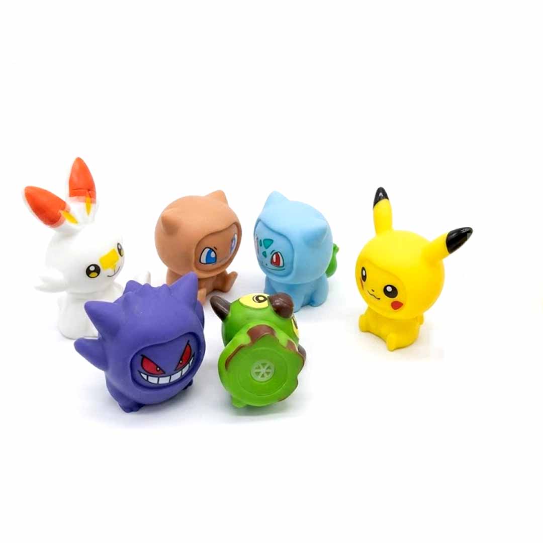 Pokémon Mini Figures & Poké Ball Gift Set | 7-Piece Collectible Character Toy Pack