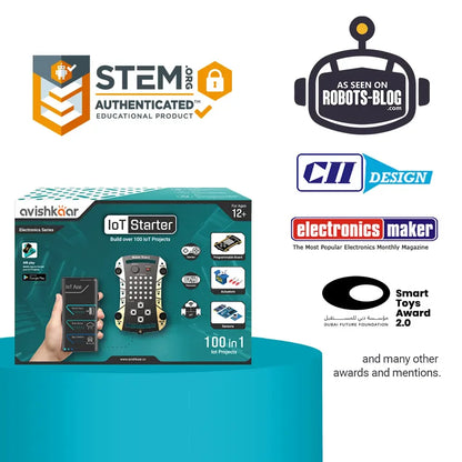 Avishkaar IoT Starter Kit | 100-Project IoT & Electronics Kit for Kids 12+